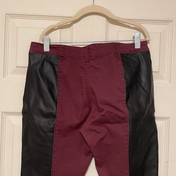 half-leather skinny pants - Picture 7 of 8